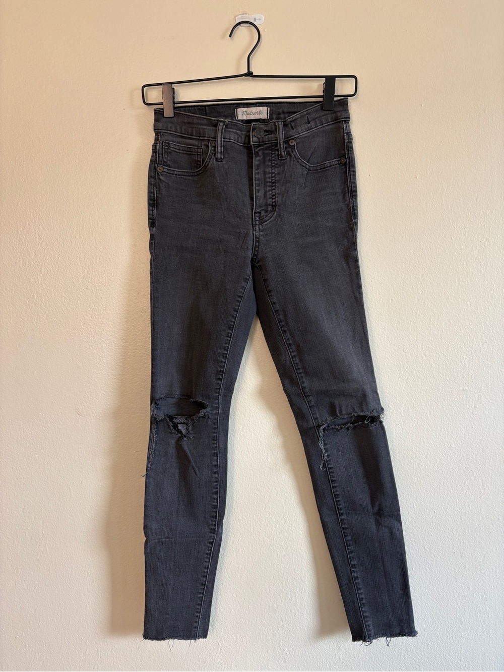 Madewell 9" High-Rise Skinny Jeans in Black Sea - Size 26